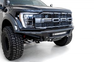Ford F-150 Raptor Bumper - Front - Addictive Desert Designs - Phantom - Hammer Black with Satin Black Panels - `21-`23